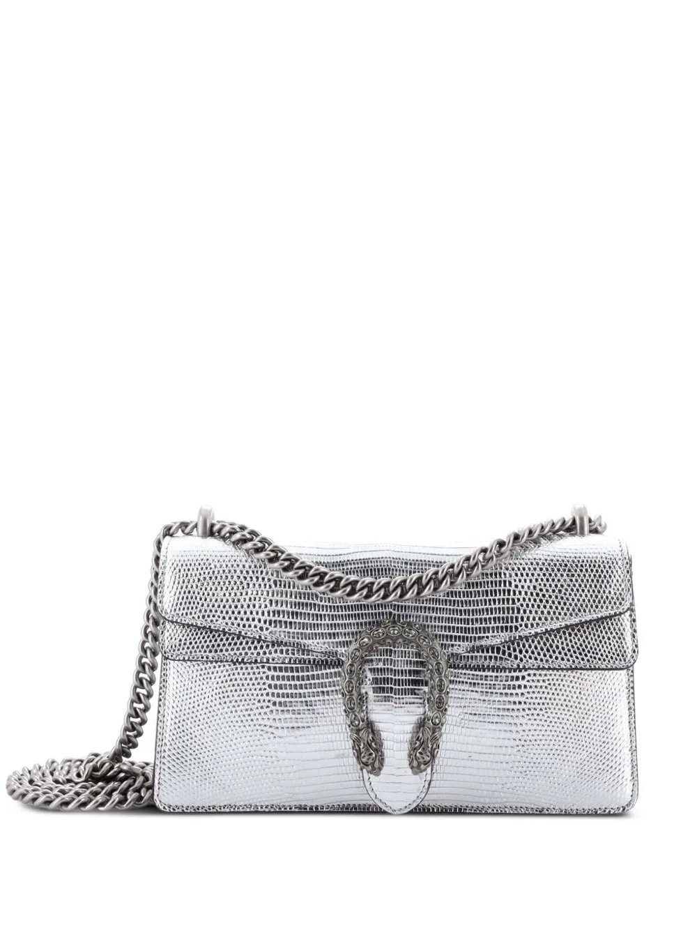 Gucci Pre-Owned Dionysus Bag Lizard Small shoulder bag - Silver