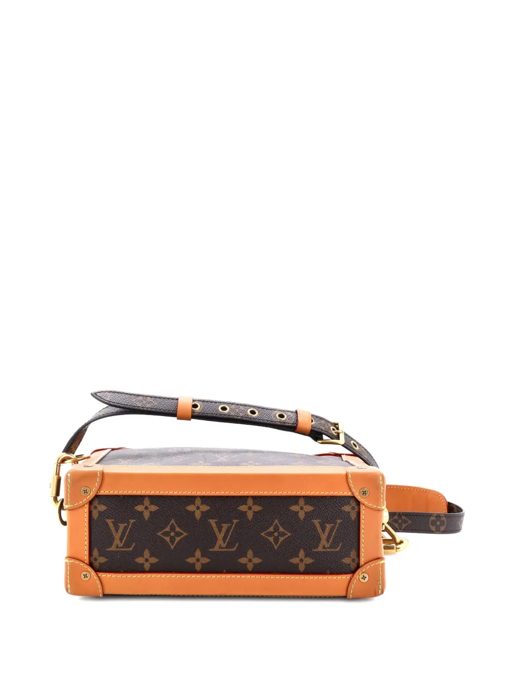 Pre-owned Louis Vuitton Legacy Soft Trunk Bag Monogram Canvas Mini Crossbody Bag In Brown