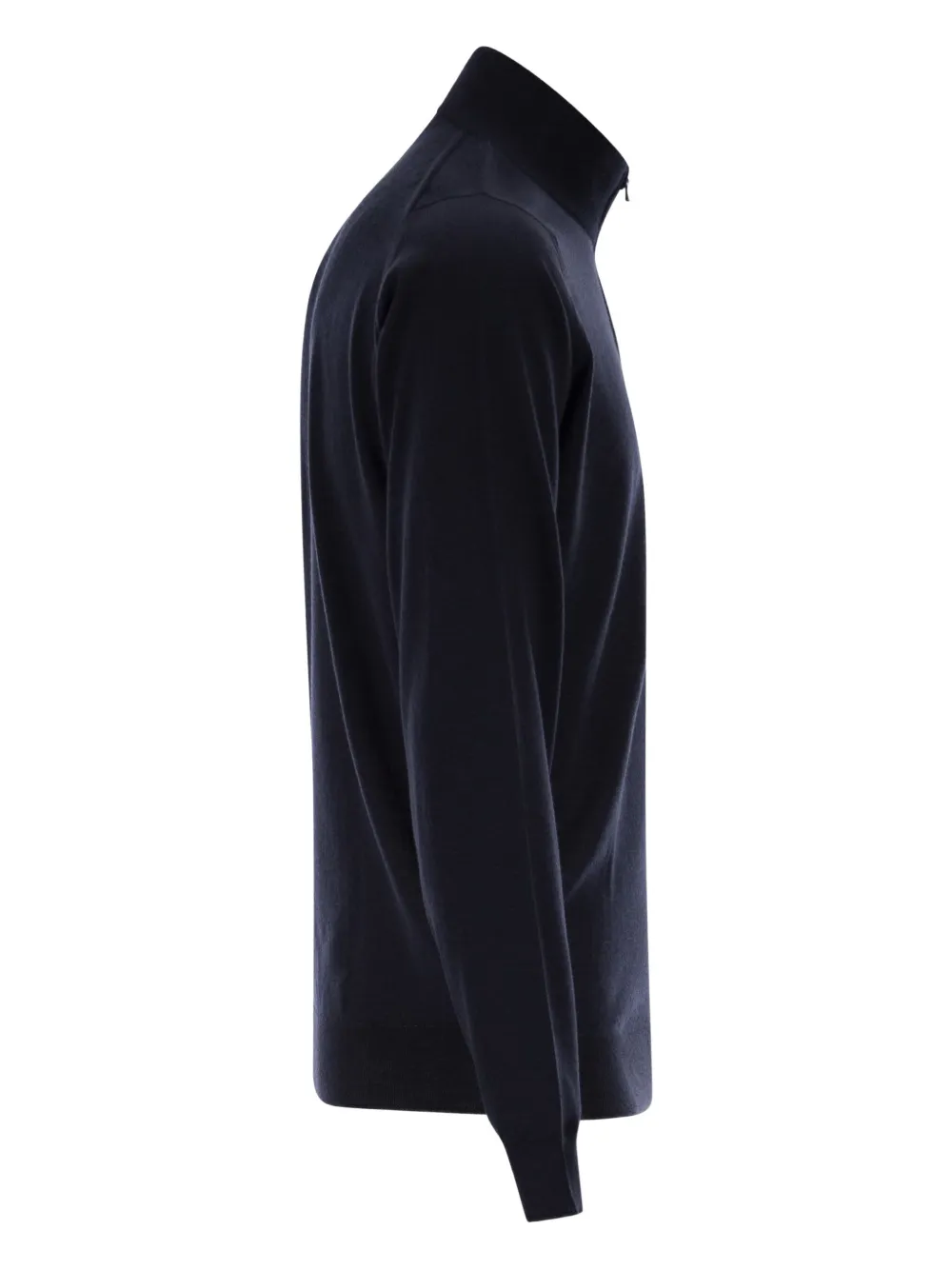 John Smedley Trui met hoge hals Blauw