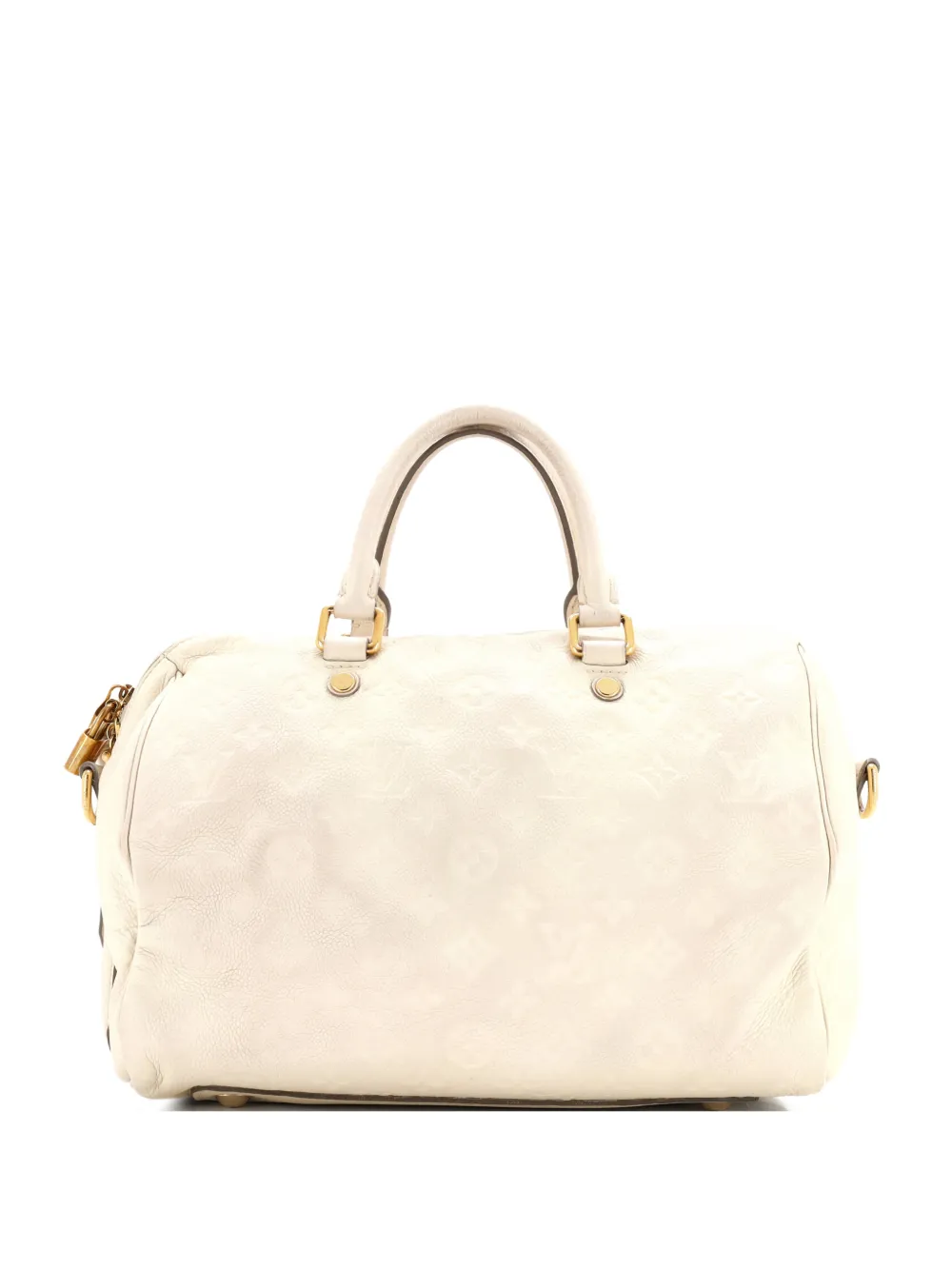 Louis Vuitton Pre-Owned Speedy Bandouliere Bag Monogram Empreinte Leather 30 satchel - Bianco