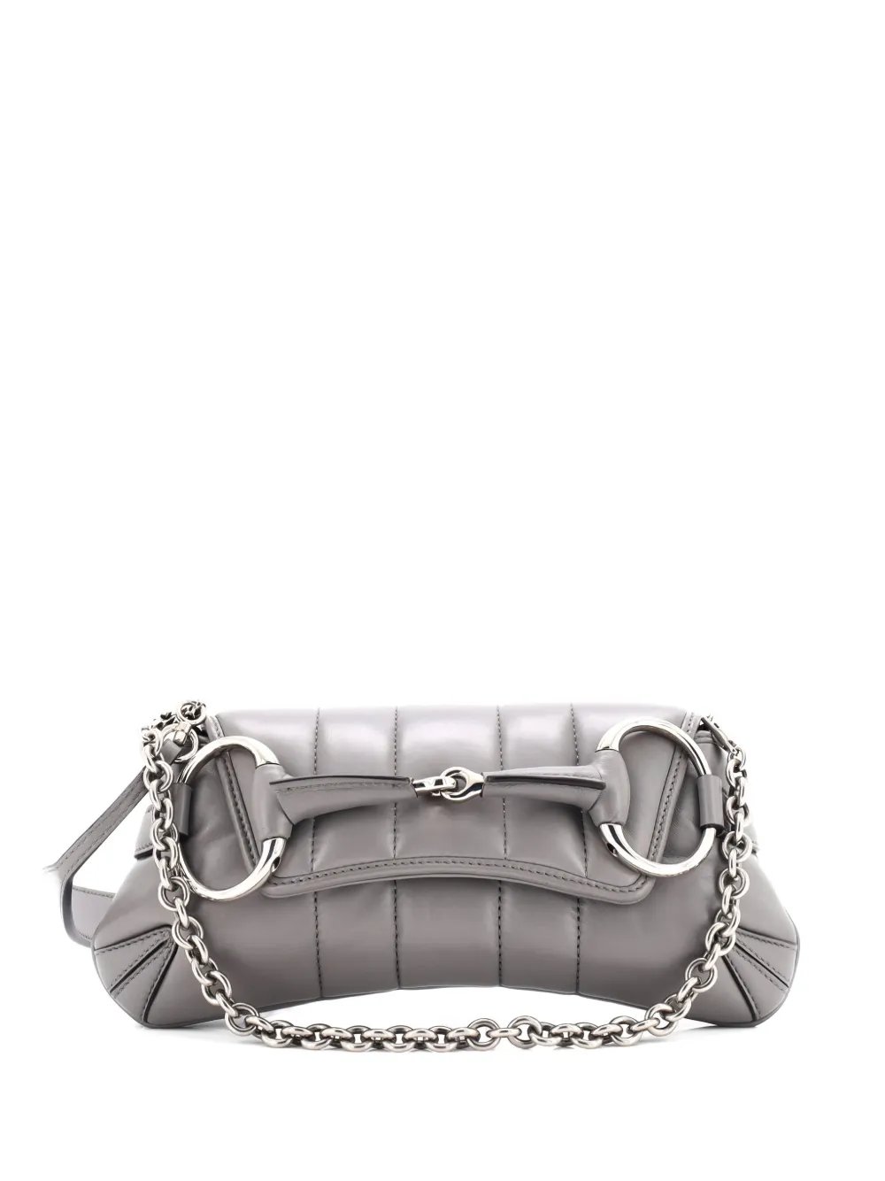 Gucci Pre-Owned Horsebit Chain Vertical Quilted Leather Small shoulder bag - Grau