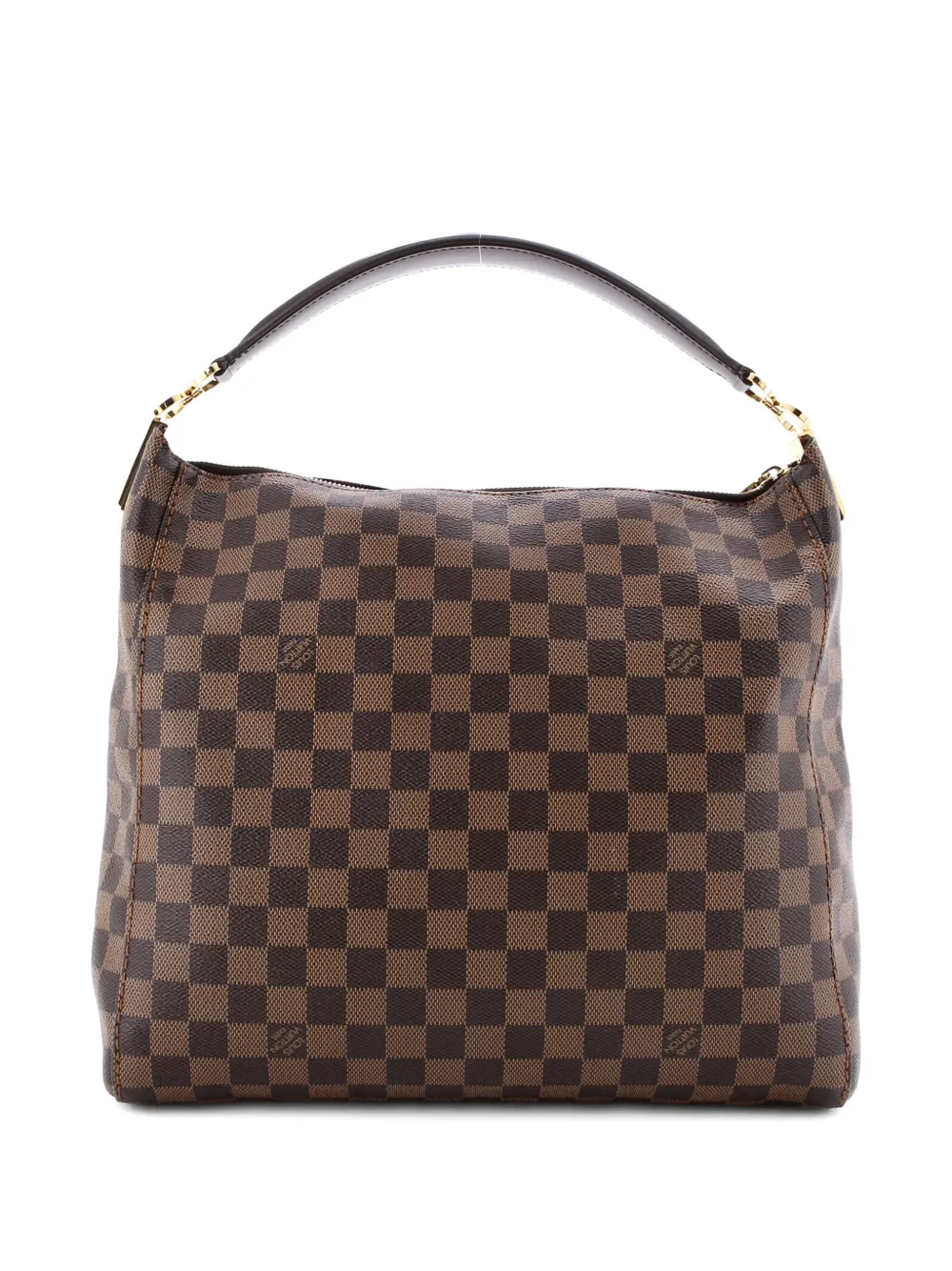 Pre-owned Louis Vuitton Portobello Handbag Damier Pm Hobo Bag In Brown