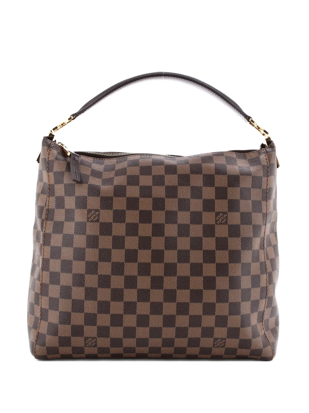 Louis Vuitton Pre-Owned Portobello Handbag Damier PM hobo bag - Marrone