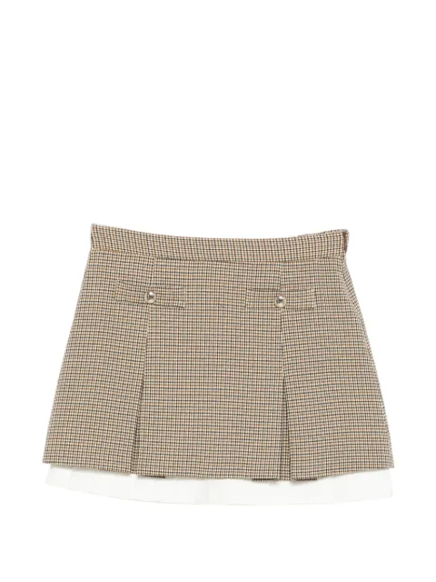 Maje zip-fastening pleated mini skirt