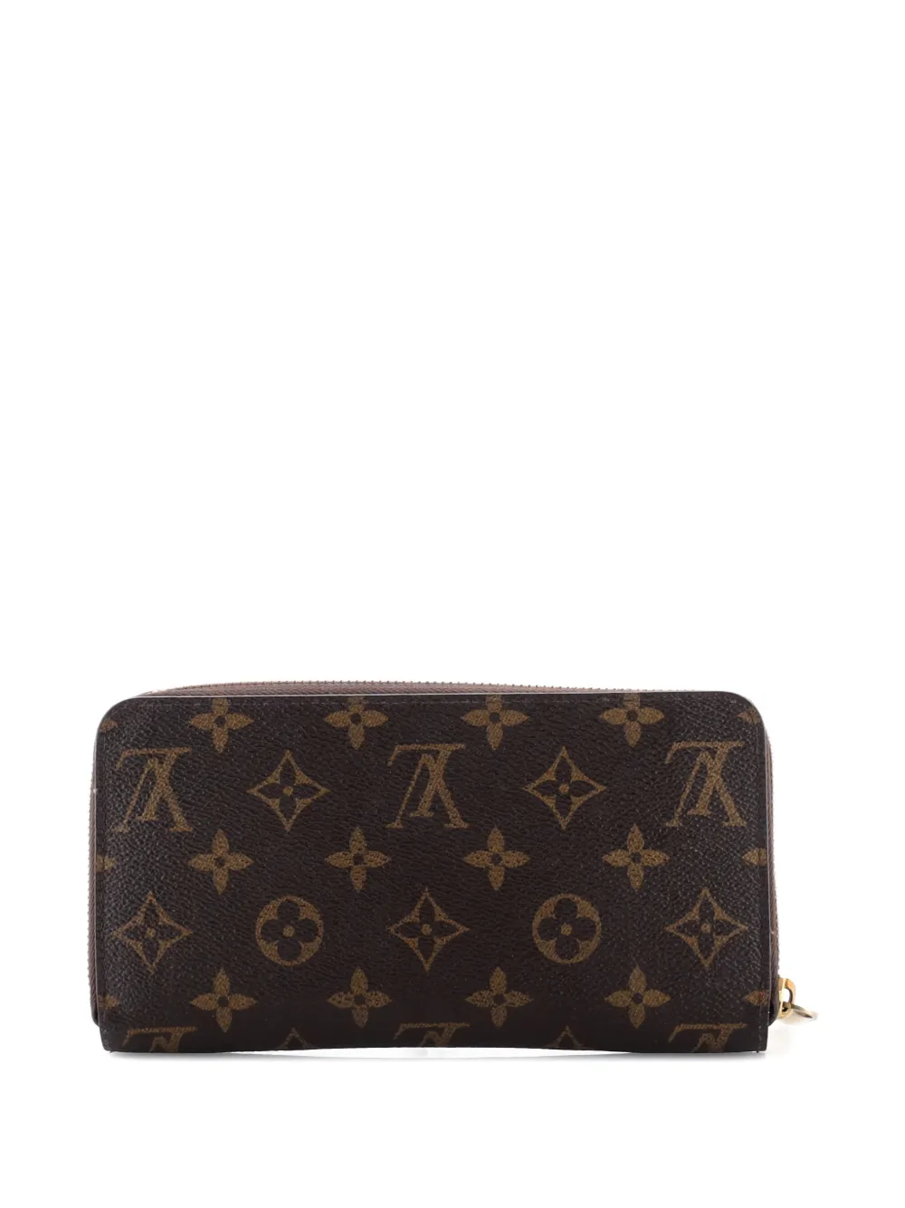 Pre-owned Louis Vuitton Zippy Wallet Monogram Canvas Small Wallets In Brown