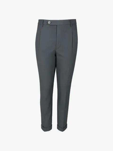 Gta pleated turn-up trousers