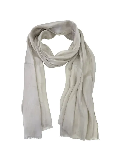 Seventy frayed-edge scarf