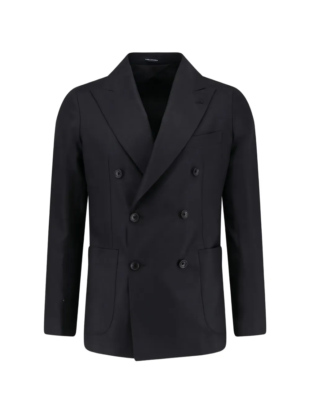 Tagliatore peaked-lapel double-breasted blazer - Schwarz