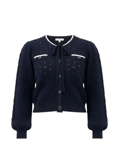 TWINSET bow embellished cardigan