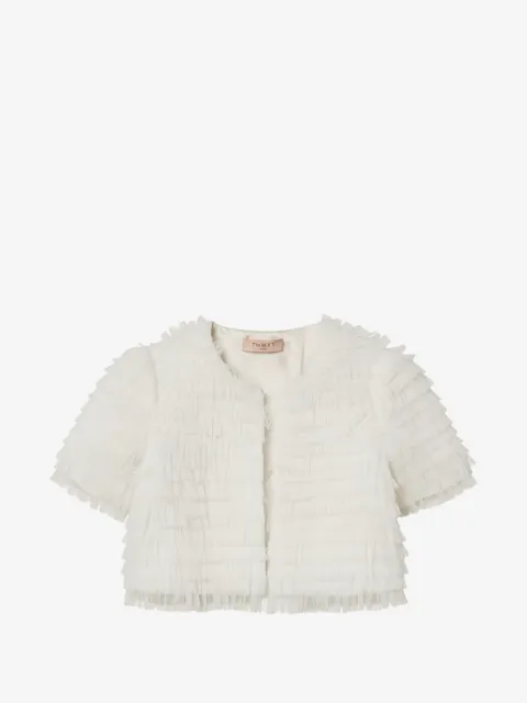 TWINSET ruffled short-sleeve jacket