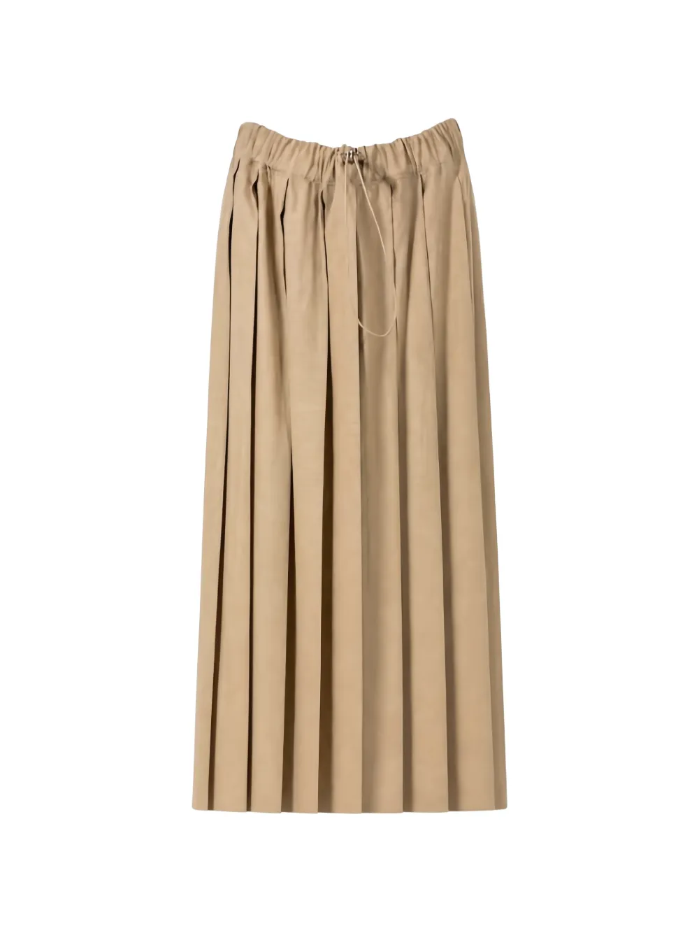 Fabiana Filippi pleated drawstring maxi skirt - Toni neutri