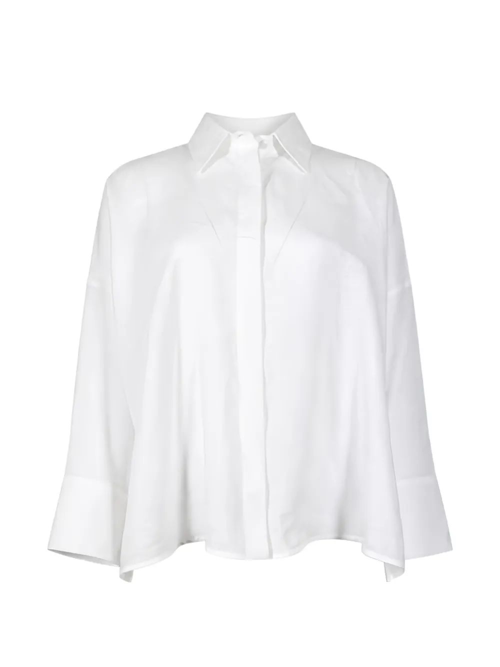 Fabiana Filippi poplin cotton shirt - White