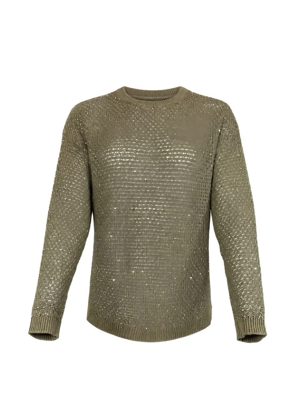 Fabiana Filippi sequin-embellished open-knit sweater - Verde