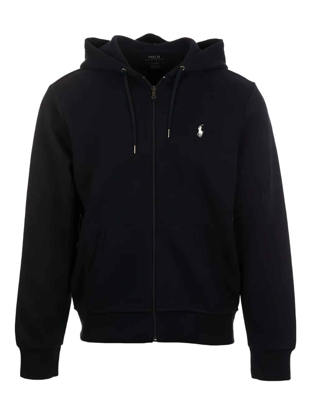 Ralph Lauren Collection logo-embroidered zip hoodie - Nero