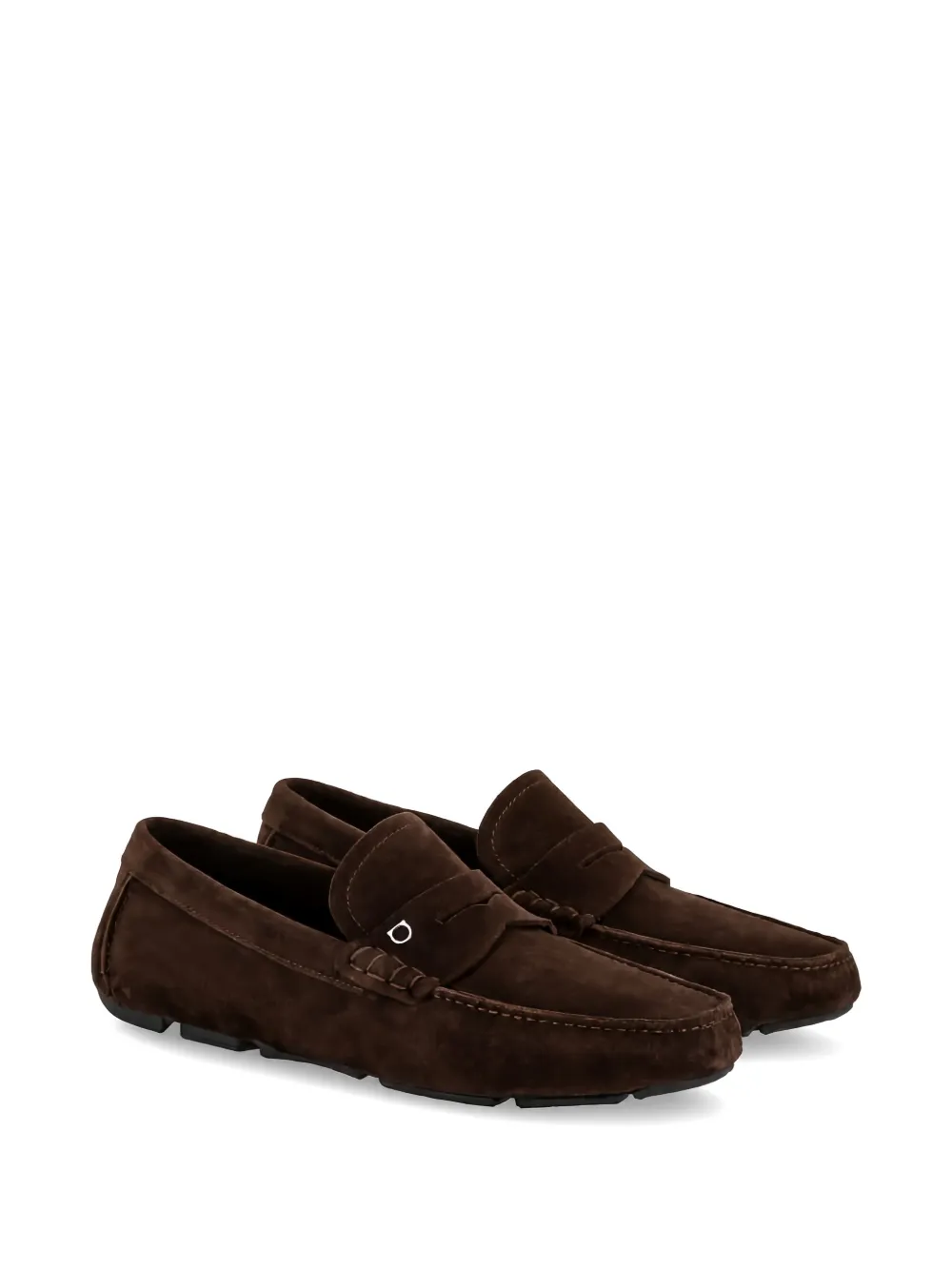 Ferragamo Gancini suede loafers Bruin