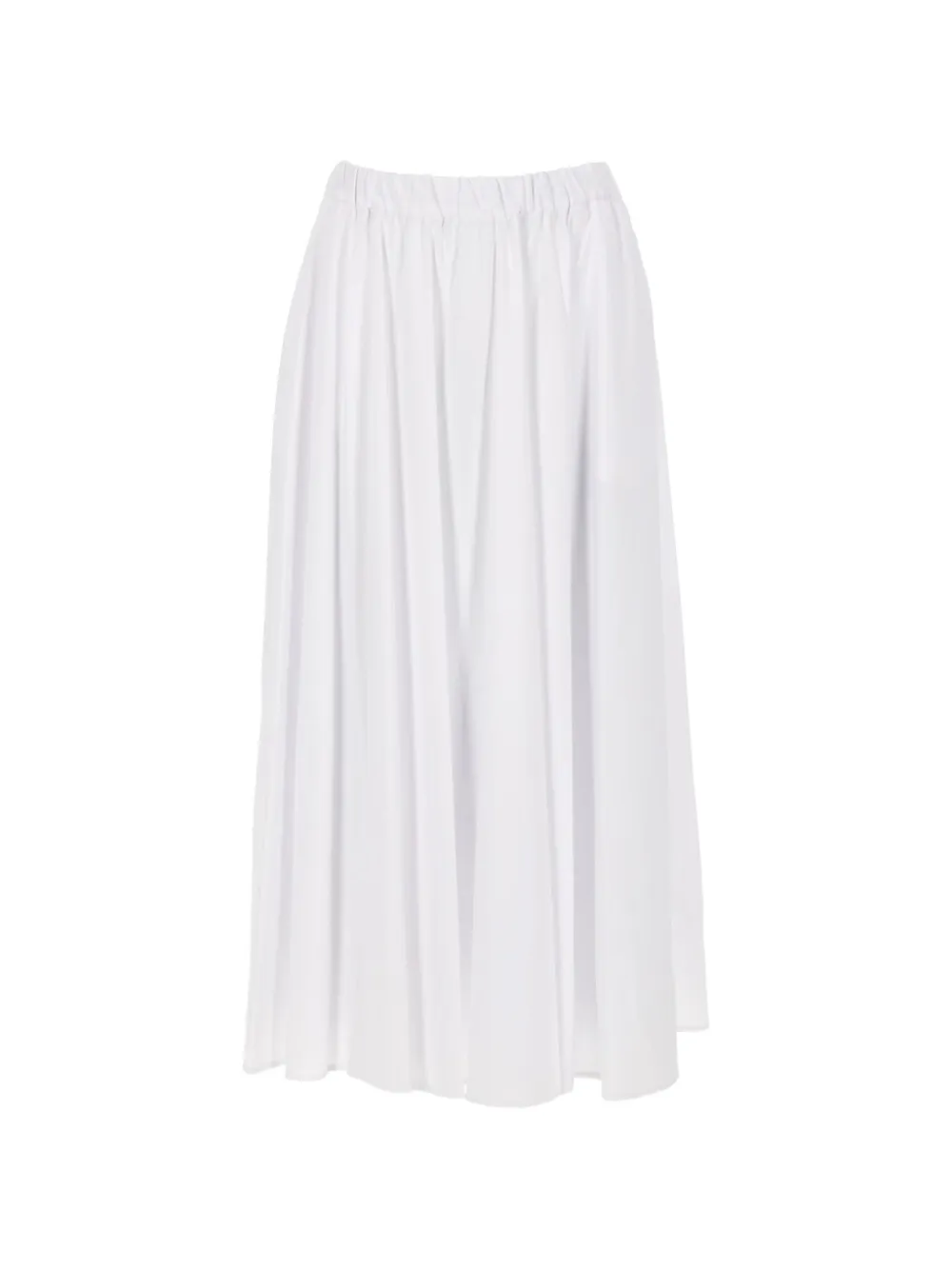 ASPESI elasticated pleated midi skirt - Bianco