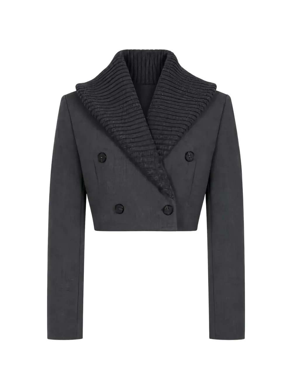 Diesel G-Olden double-breasted cropped blazer - Grigio