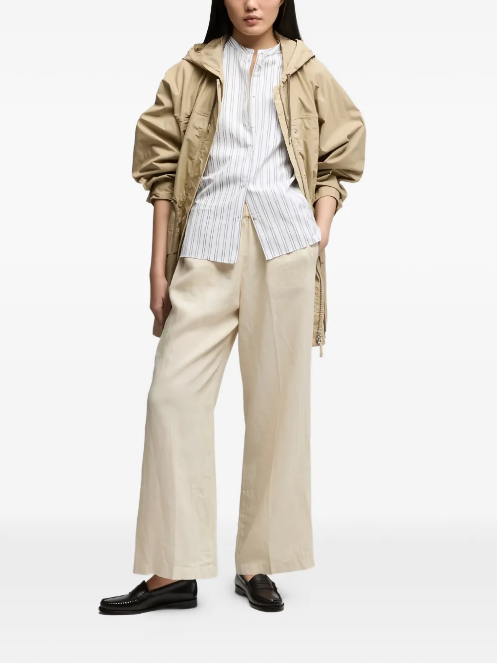  Aspesi Striped Short Sleeves Shirt - White 
