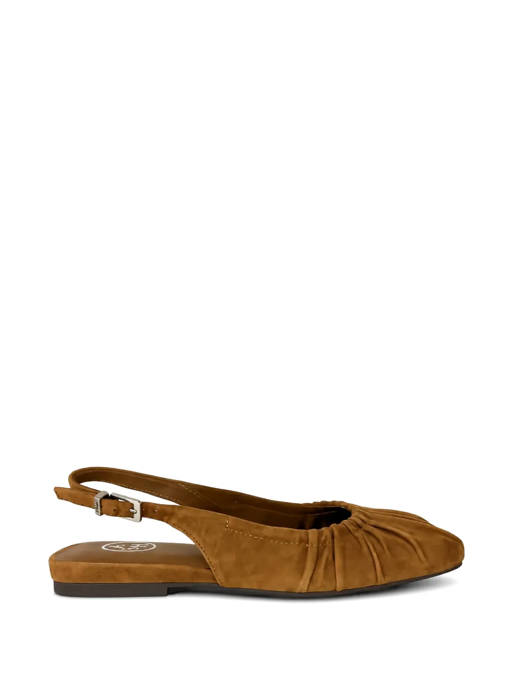Ash Bibi ruched slingback ballet flats - Marrone