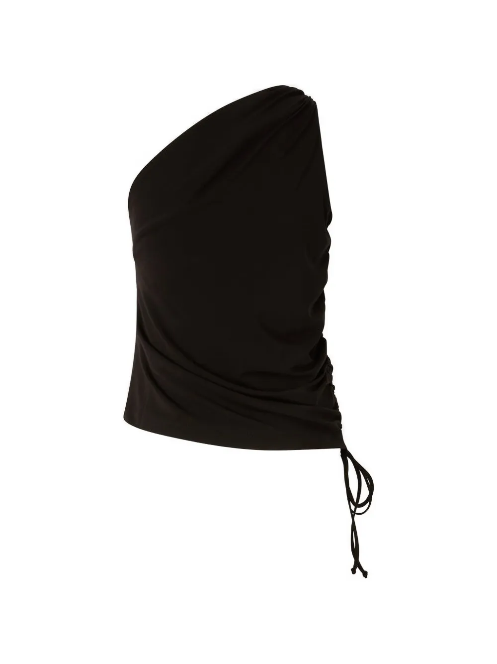  Pinko One-shoulder Ruched Top - Black 