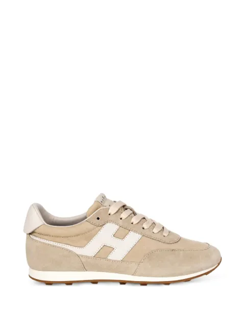 Hogan logo-patch lace-up sneakers