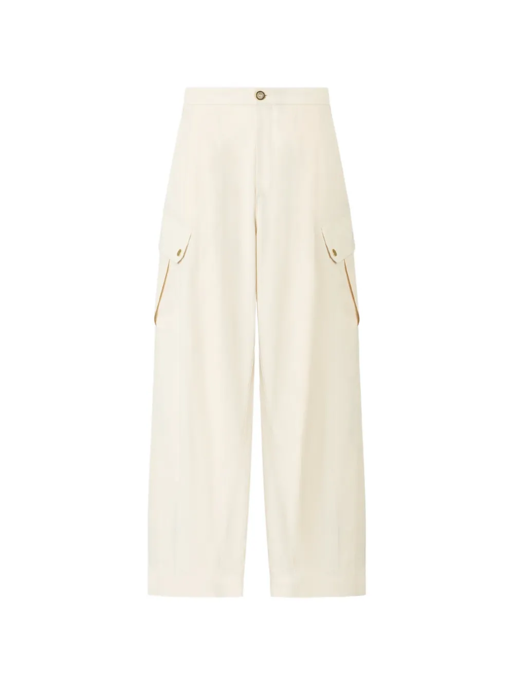 PINKO Flowing katoenen broek Beige
