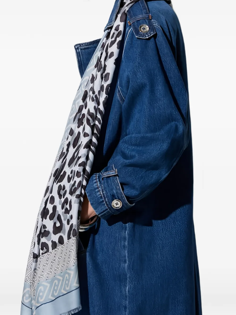  Liu Jo Fular Con Animal Print - Azul 