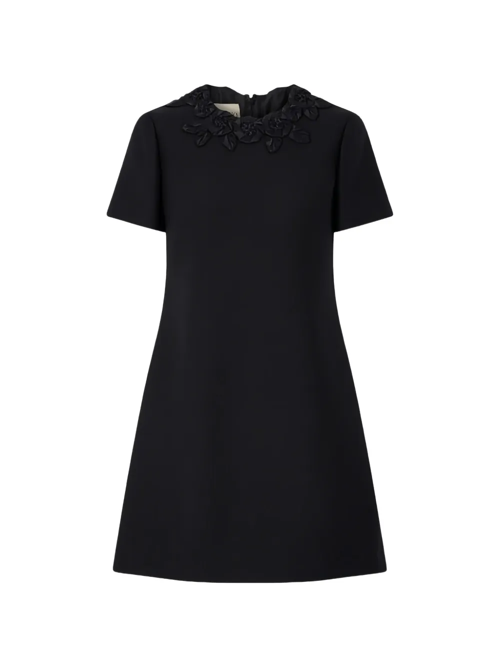 Valentino Garavani Abito corto a fiori - Nero