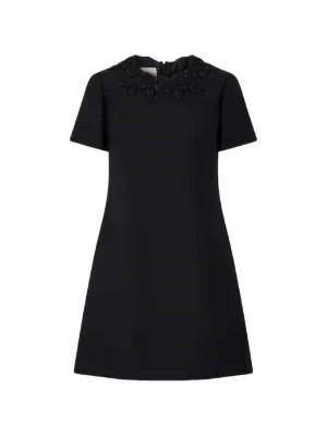 Valentino Garavani レオパード ミニドレス | ブラック | FARFETCH JP