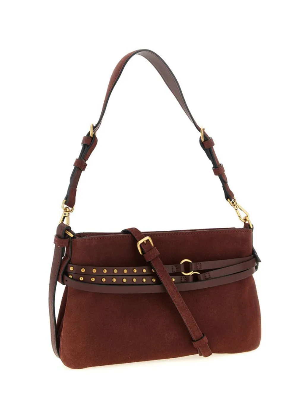 PINKO Schoudertas met studs Bruin