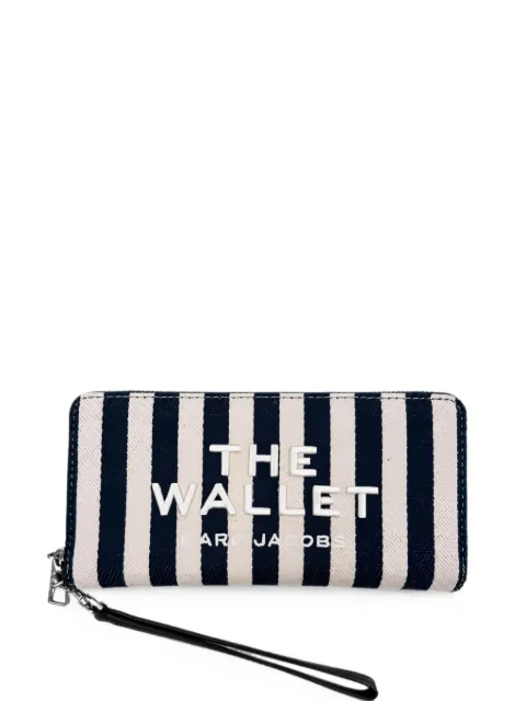 Marc Jacobs The Wallet striped embroidered wallet