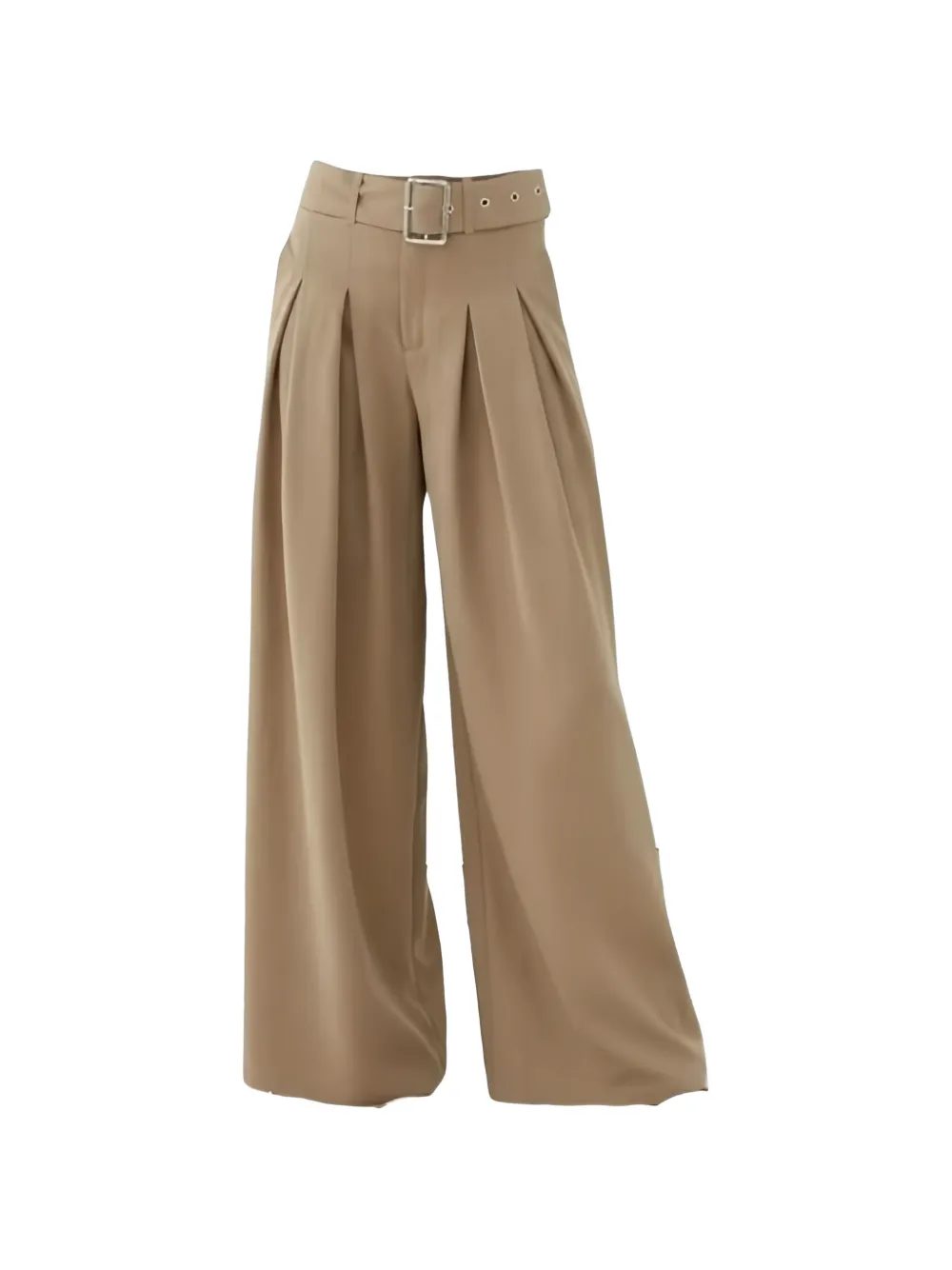 Eleh belted pleated trousers - Toni neutri