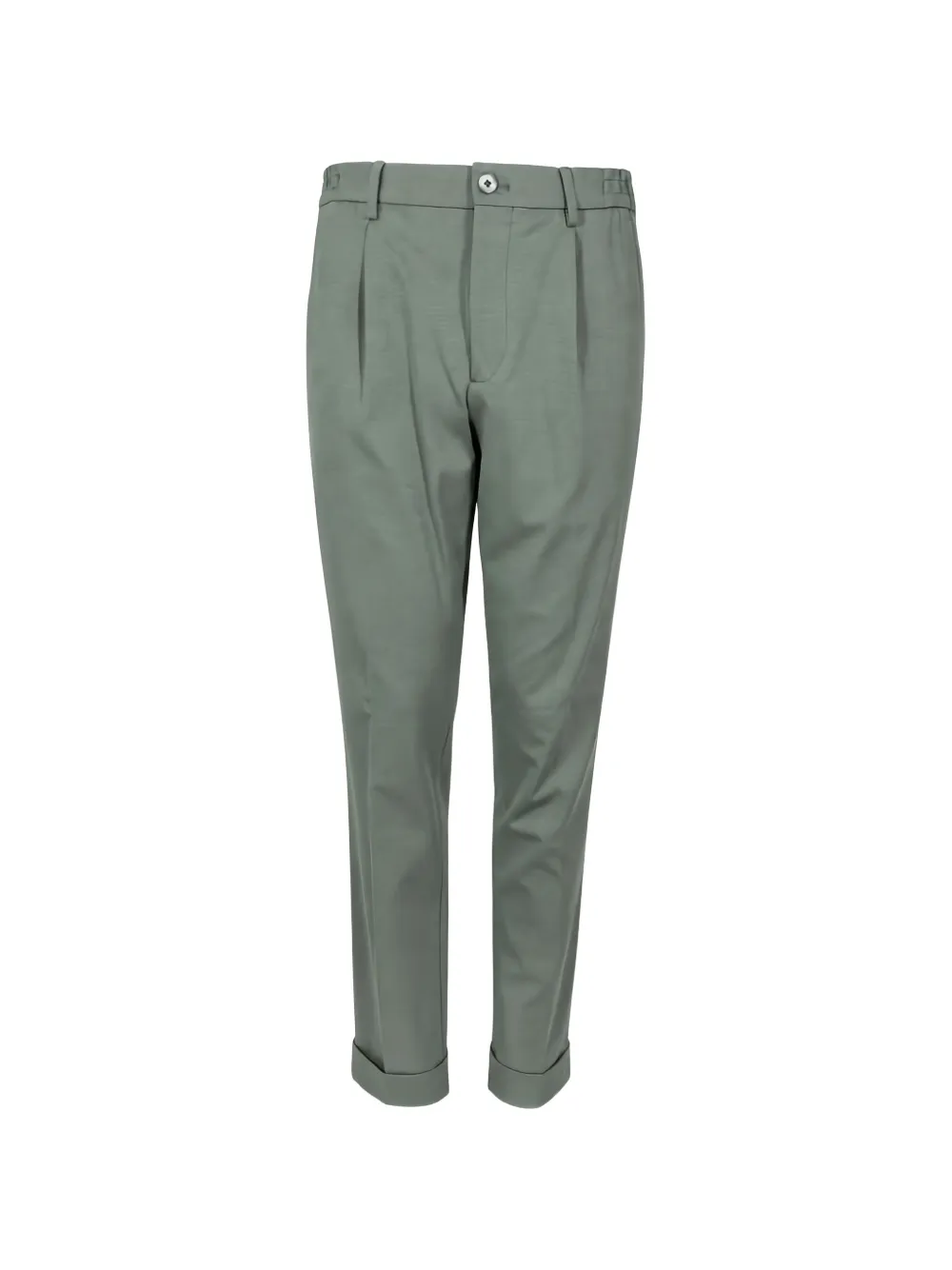 Gta GTA pleated turn-up trousers - Verde