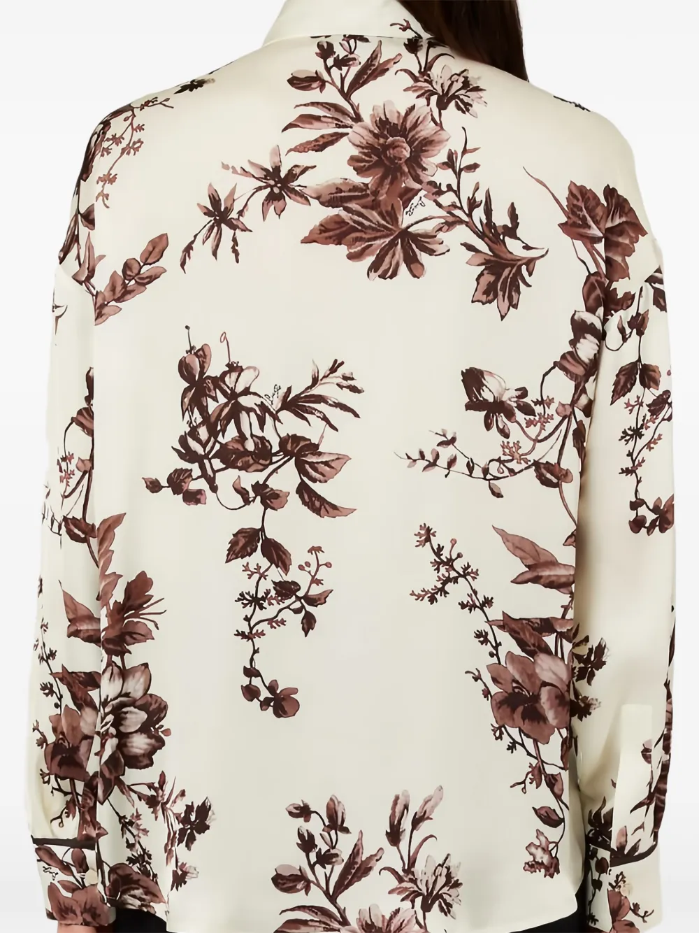 LIU JO Blouse met bloemenprint en borstzak Wit