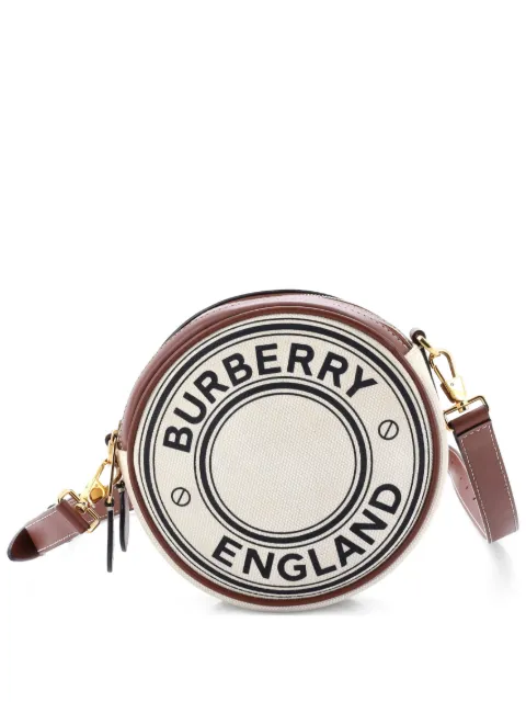 Burberry Pre-Owned Louise Round Bag Canvas with Leather belt bag