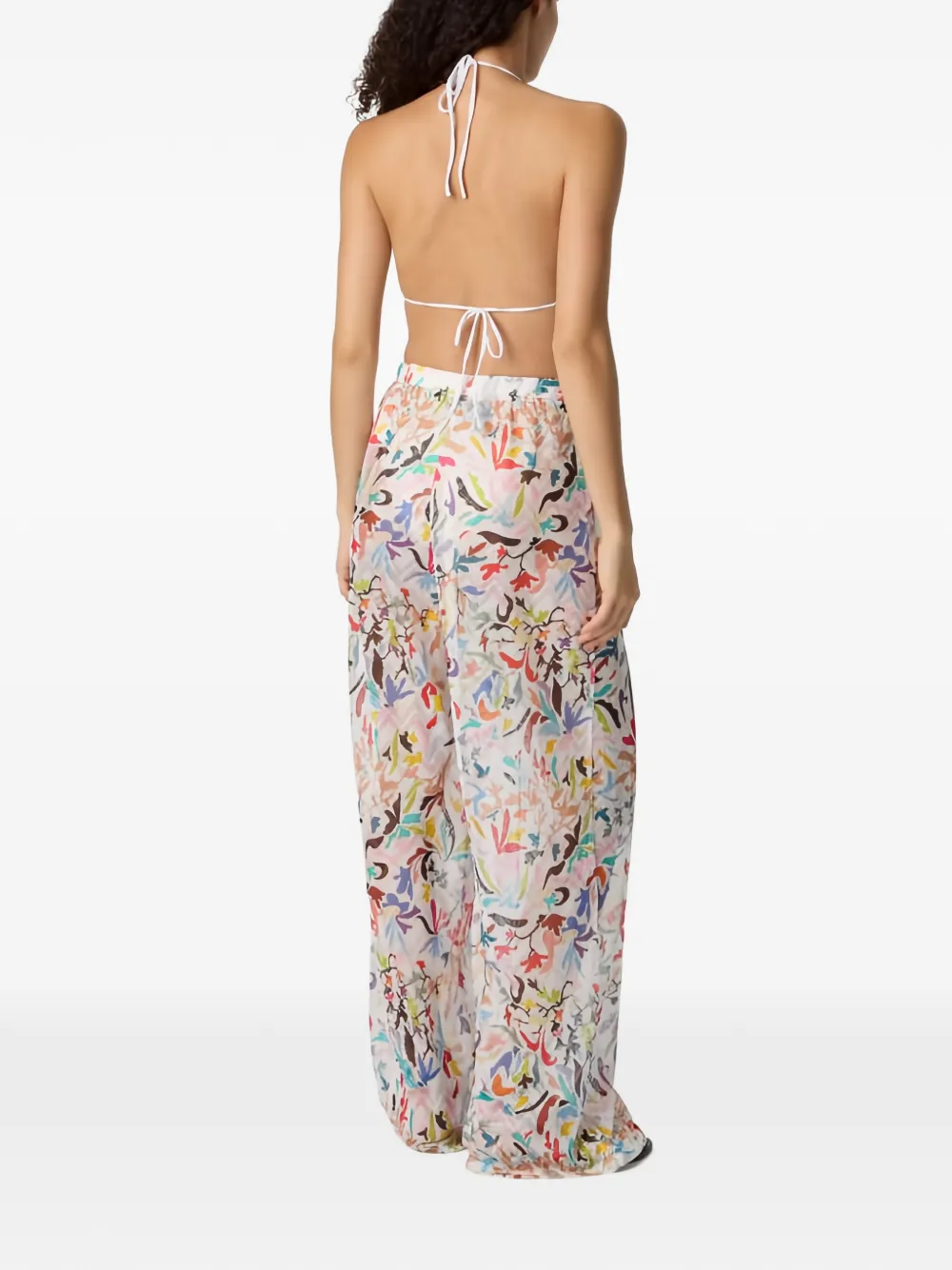 Missoni Palazzo broek met bloemen Wit