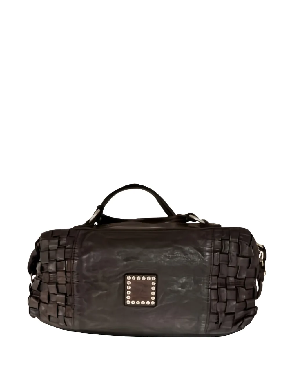 Campomaggi Rachele woven-leather shoulder bag - Marrone