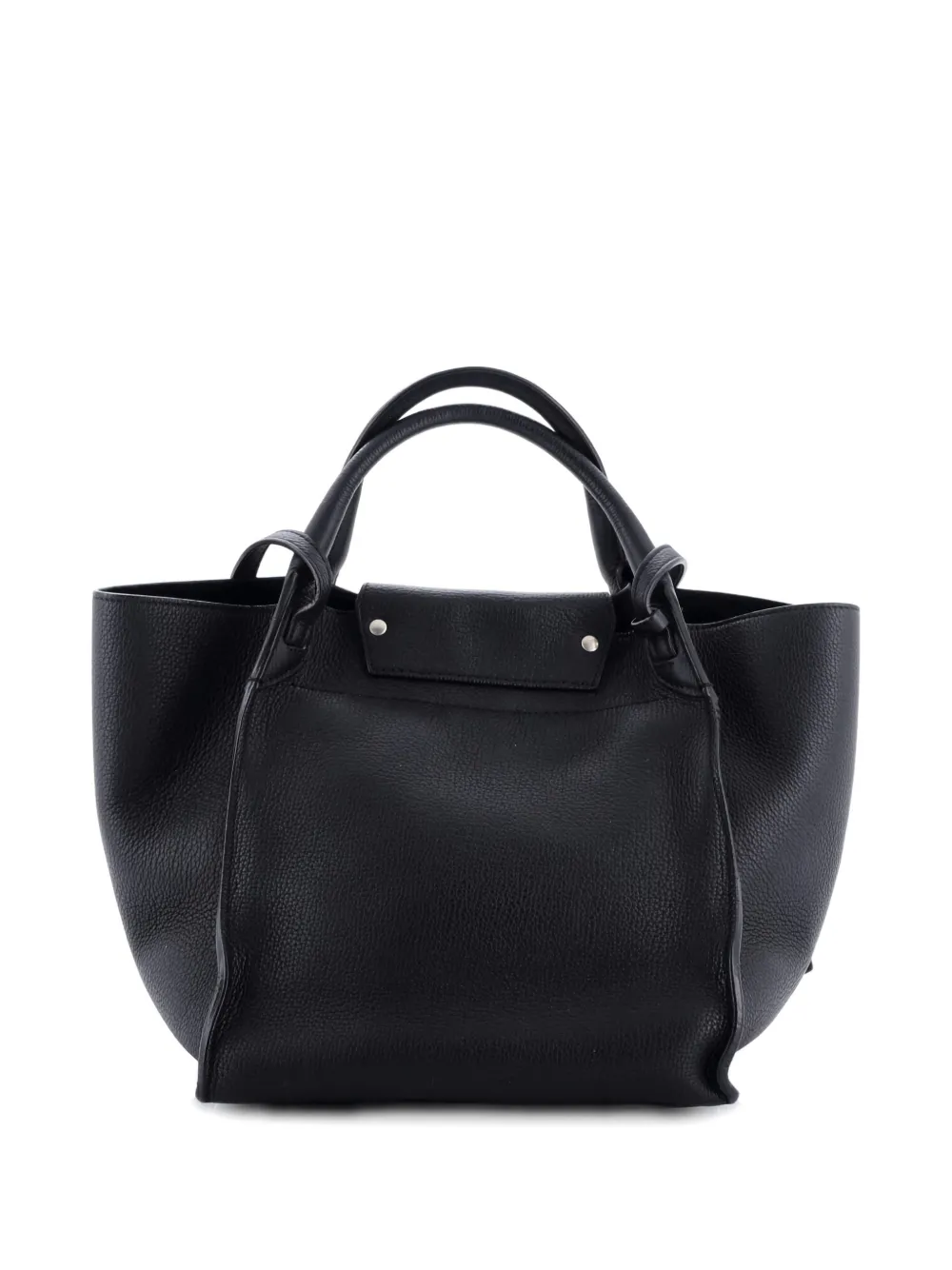Pre-owned Celine Big Bag Grained Calfskin Small Satchel In Black