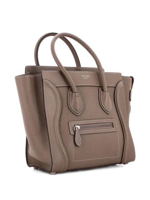 Celine Pre-Owned Bicolor Luggage Bag Leather Micro tote bag