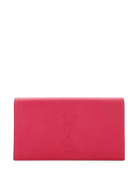 Saint Laurent Pre-Owned Belle de Jour Leather Large clutch bag