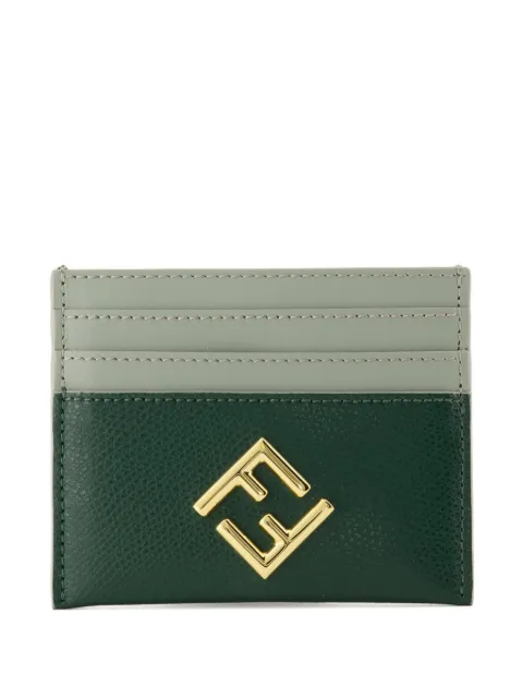 FENDI FF leather card holder