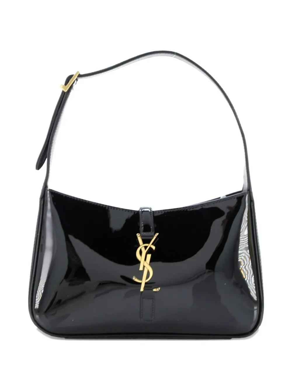 Saint Laurent Pre-Owned Le 5 a 7 Patent Small hobo bag - Nero