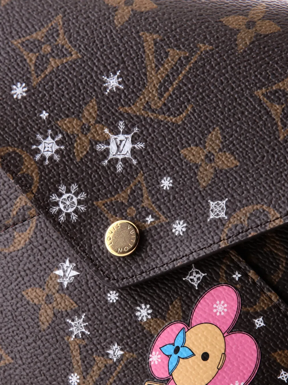 Kirigami Pochette Set Limited Edition Vivienne Xmas Monogram Canvas Clutch Bag