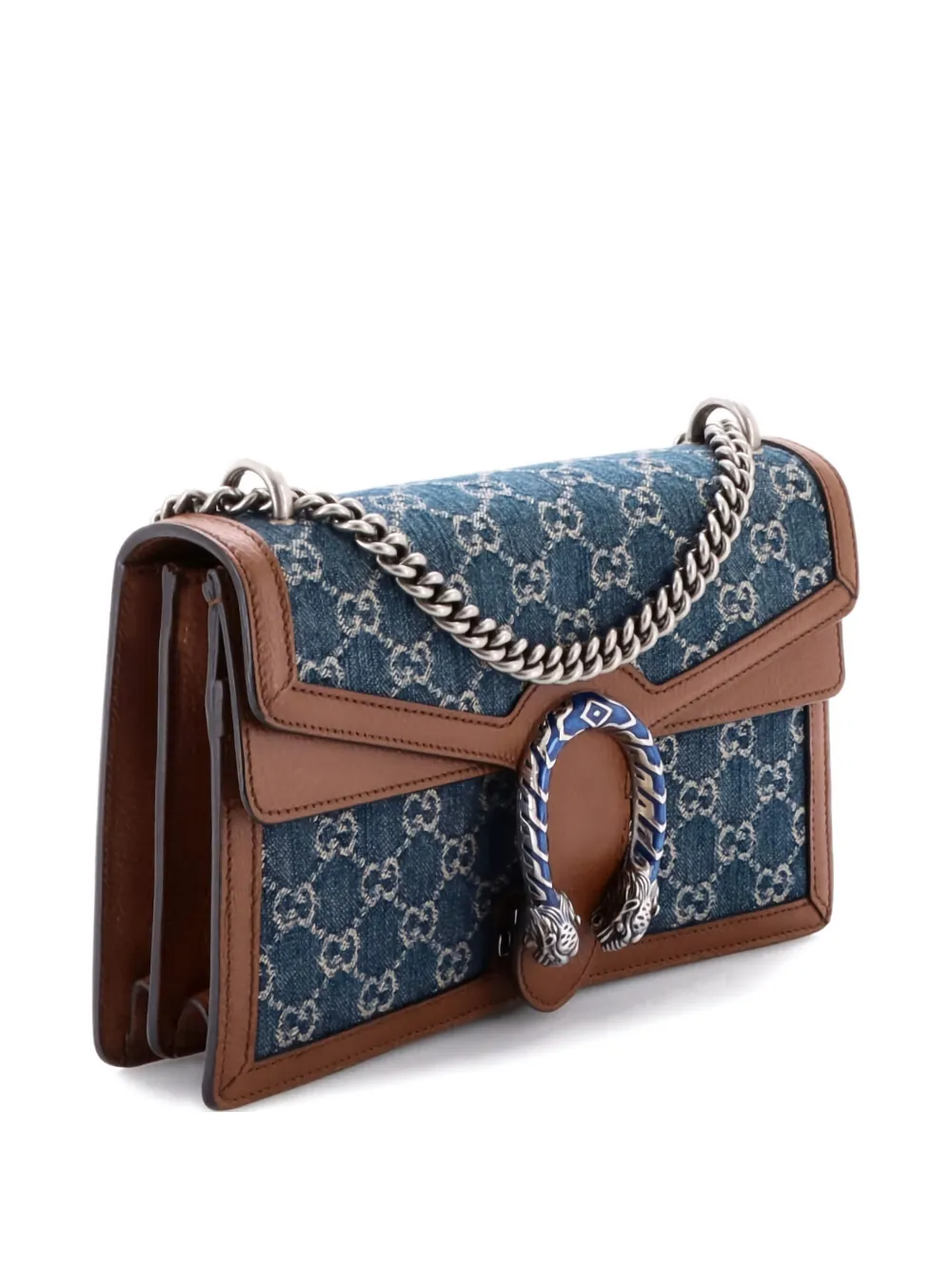 Dionysus Bag Gg Denim Small Shoulder Bag