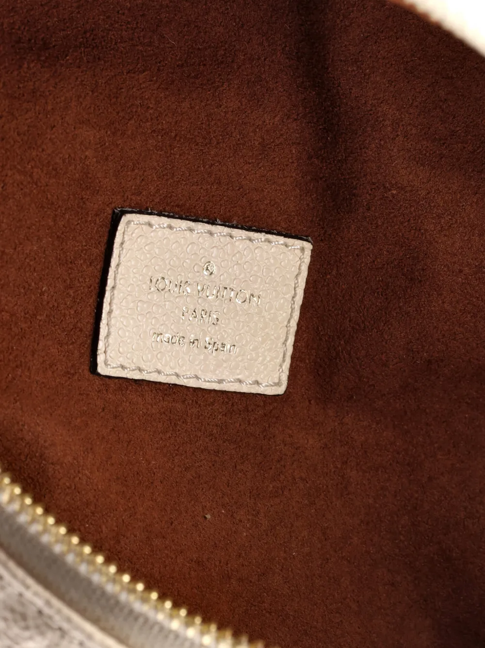 Pre-owned Louis Vuitton Bum Bag Monogram Empreinte Leather Belt Bag In Neutral