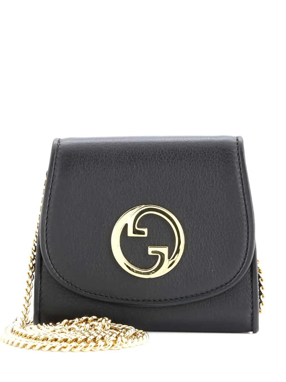 Gucci Pre-Owned Blondie NM Wallet on Chain Leather Medium crossbody bag - Nero