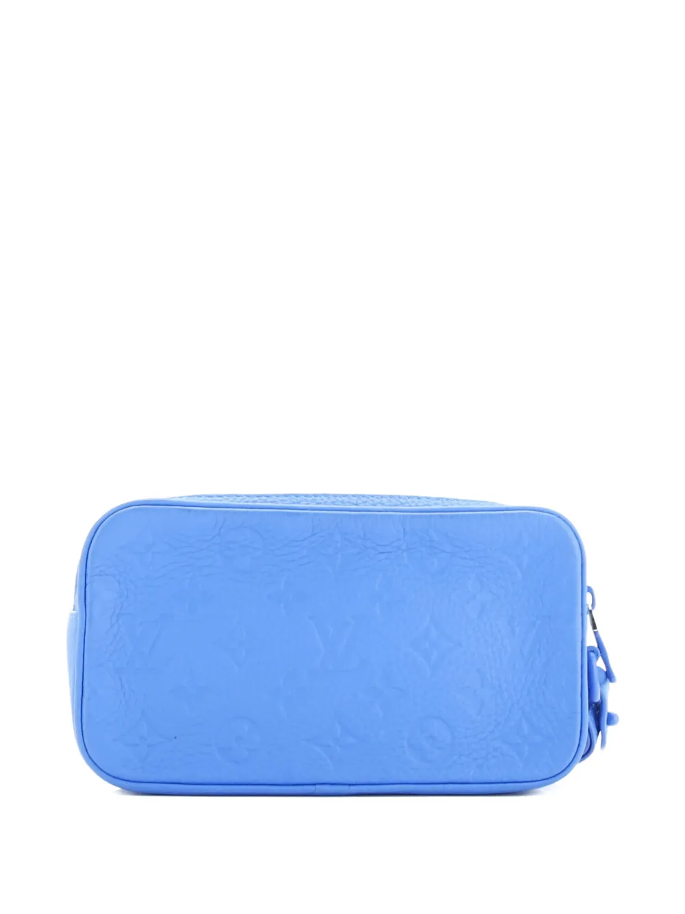Pre-owned Louis Vuitton Solar Ray Pochette Volga Monogram Taurillon Leather Clutch Bag In Blue