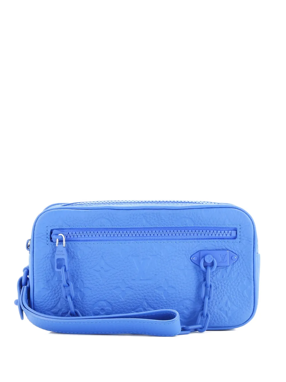 Louis Vuitton Pre-Owned Solar Ray Pochette Volga Monogram Taurillon Leather clutch bag - Blu