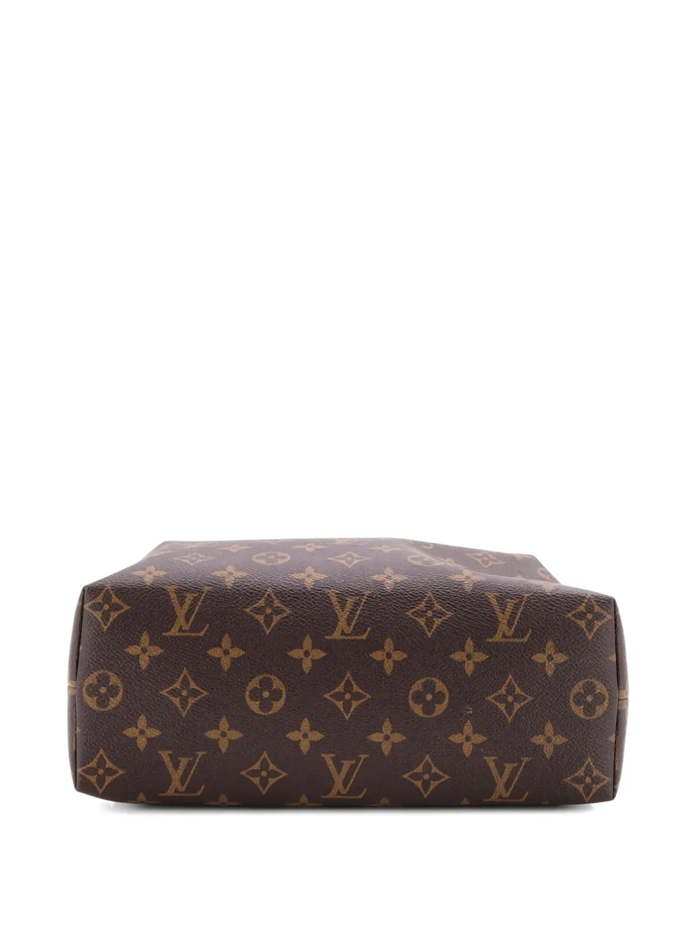 Pre-owned Louis Vuitton Cosmetic Nm Monogram Canvas Gm Pouch In Brown