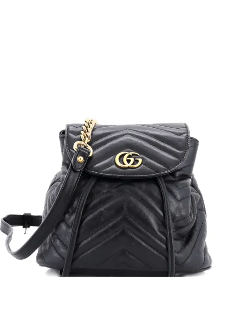 Gucci Pre-Owned GG Marmont Drawstring Matelasse Leather Mini backpack